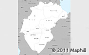 Gray Simple Map of Herrera