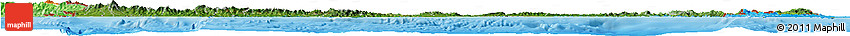 Satellite Horizon Map of Panama, political outside