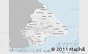 Gray 3D Map of Los Santos, single color outside