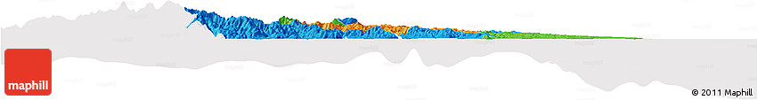Political Horizon Map of Los Santos, cropped outside