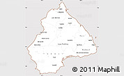 Classic Style Simple Map of Los Santos, cropped outside
