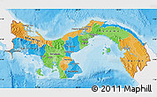 Political Map of Panama, single color outside