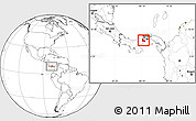 Blank Location Map of Capira, within the entire country
