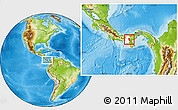 Physical Location Map of Calobre, highlighted parent region