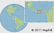Savanna Style Location Map of Calobre