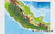 Satellite 3D Map of Central, physical outside