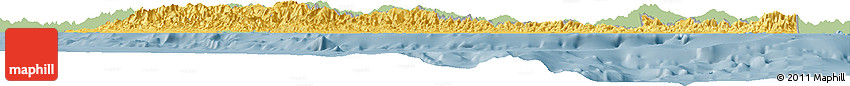 Savanna Style Horizon Map of Central, single color outside