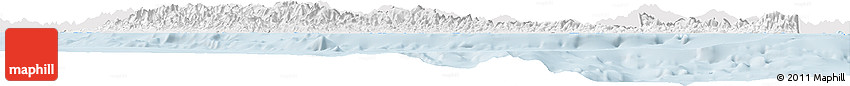 Silver Style Horizon Map of Central, single color outside