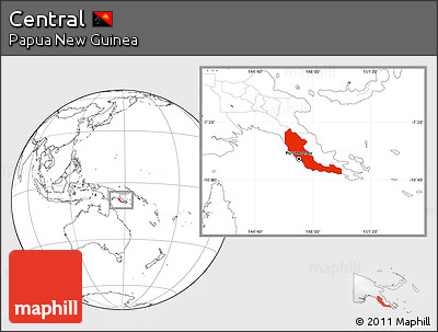 Blank Location Map of Central