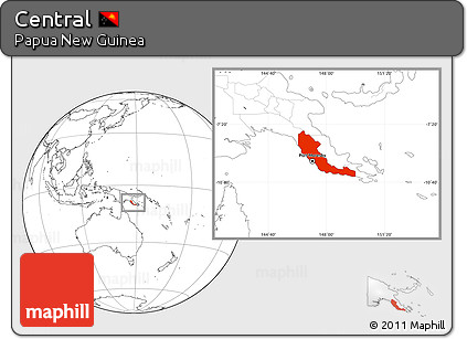 Blank Location Map of Central