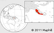 Blank Location Map of Central, highlighted country