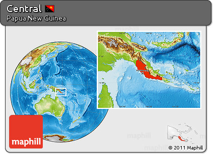 Physical Location Map of Central