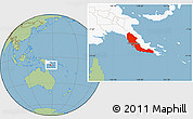 Savanna Style Location Map of Central, highlighted country