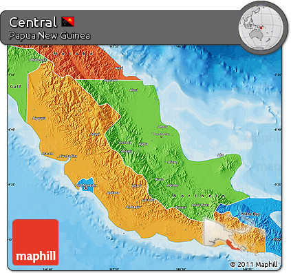 Political Map of Central