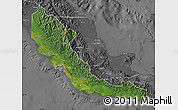 Satellite Map of Central, desaturated