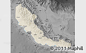 Shaded Relief Map of Central, darken, desaturated