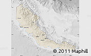 Shaded Relief Map of Central, lighten, desaturated