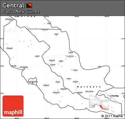 Blank Simple Map of Central