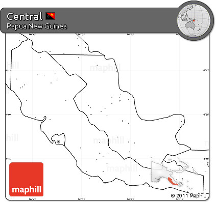Blank Simple Map of Central, no labels