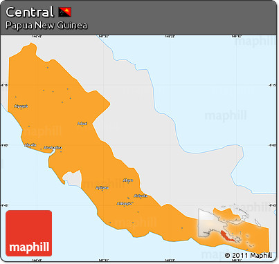 Political Simple Map of Central, single color outside
