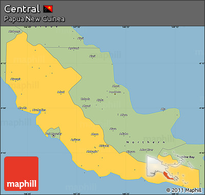 Savanna Style Simple Map of Central