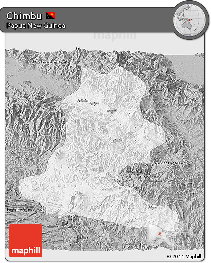 Gray 3D Map of Chimbu