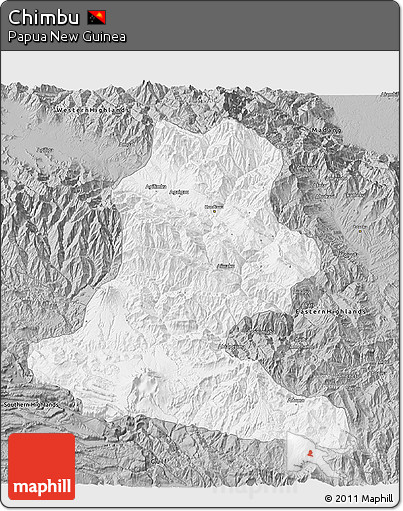 Gray 3D Map of Chimbu