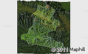 Satellite 3D Map of Chimbu, darken