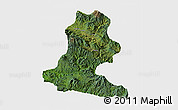 Satellite 3D Map of Chimbu, single color outside