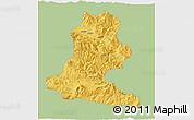 Savanna Style 3D Map of Chimbu, single color outside