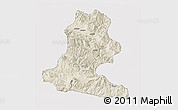 Shaded Relief 3D Map of Chimbu, cropped outside