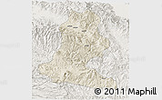 Shaded Relief 3D Map of Chimbu, lighten