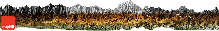 Physical Horizon Map of Chimbu, darken