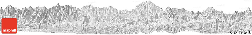 Silver Style Horizon Map of Chimbu