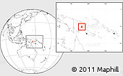 Blank Location Map of Chimbu, within the entire country