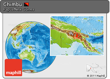 Physical Location Map of Chimbu