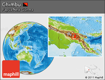 Physical Location Map of Chimbu