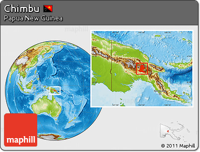 Physical Location Map of Chimbu