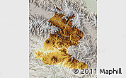 Physical Map of Chimbu, lighten, semi-desaturated