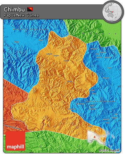 Political Map of Chimbu