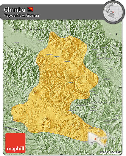 Savanna Style Map of Chimbu