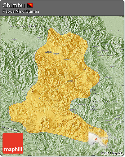 Savanna Style Map of Chimbu