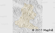 Shaded Relief Map of Chimbu, lighten, desaturated