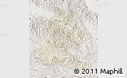 Shaded Relief Map of Chimbu, lighten
