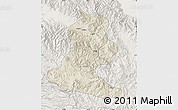 Shaded Relief Map of Chimbu, lighten