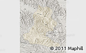 Shaded Relief Map of Chimbu, semi-desaturated