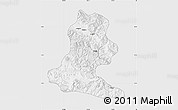 Silver Style Map of Chimbu, single color outside