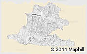 Classic Style Panoramic Map of Chimbu, single color outside