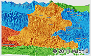 Political Panoramic Map of Chimbu