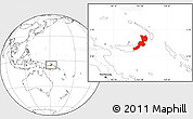 Blank Location Map of East New Britain